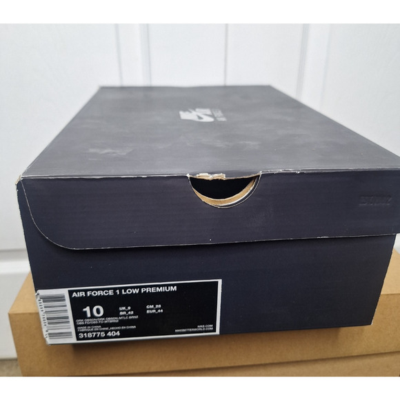 Nike Air Force 1 Premium Low Denim Dark Obsidian 318775-404 sz 10 2011 main image 7